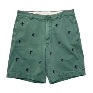 J.‎ Crew Men's Broken In Regular Fit Swordfish Embroidered Shorts